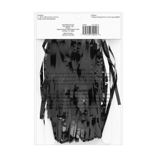 Black Fringe Curtain by Celebrate It™